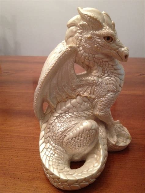 '86 Windstone Editions Dragon Male Father Figurine Sculpture Orange Eyes Jeweled. . Windstone dragons